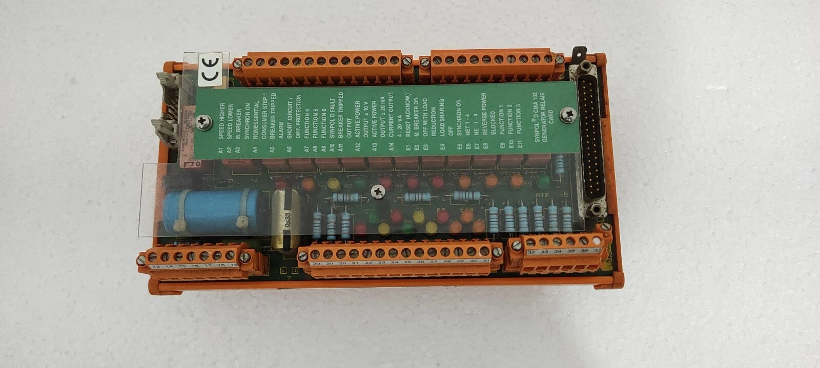 ABB SYNPOL D CMA 132 3DDE 300 412 Generator Relay Terminal Module